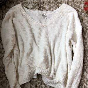 Mudd Chenille Cropped Sweater Size L